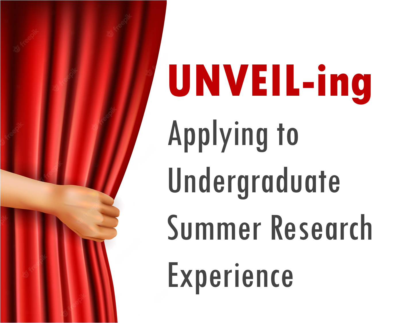 UNVEIL-ing Applying to Undergraduate Summer Research Experiences FALL 2022 FMN Logo