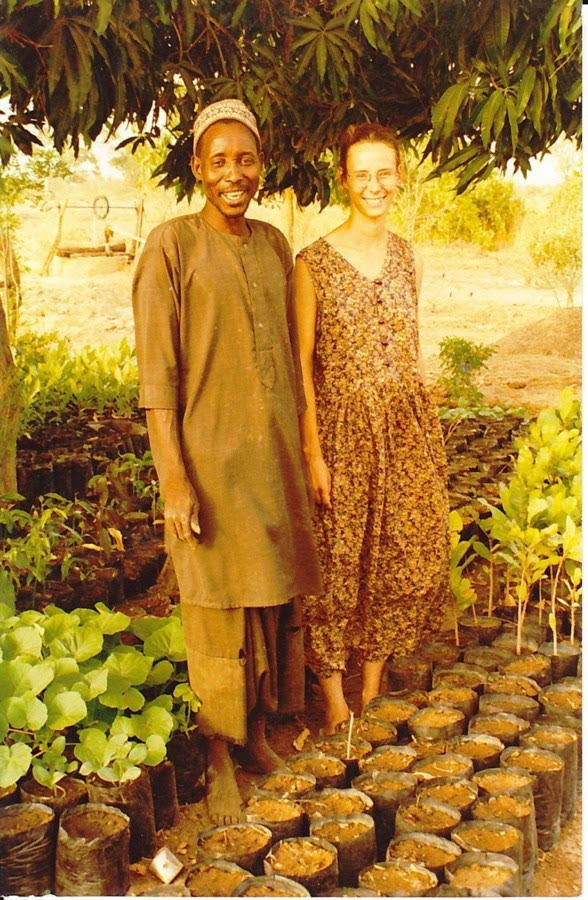 Photo of Jim Njie and Tamara Basham in The Gambia