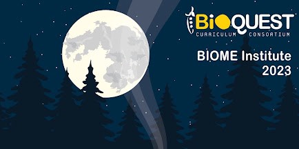 BIOME Institute  2023 Logo on a night sky with a full Moon