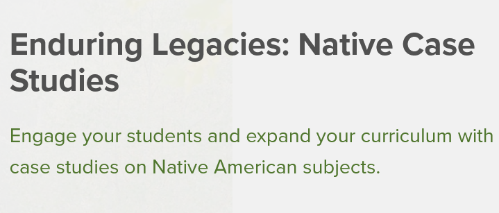 Enduring Legacies: Native Case Studies