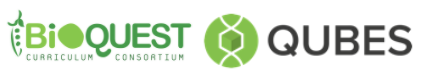 Logo of BioQUEST and QUBES