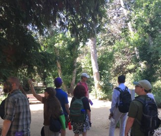 group of people visiting botanical gardens