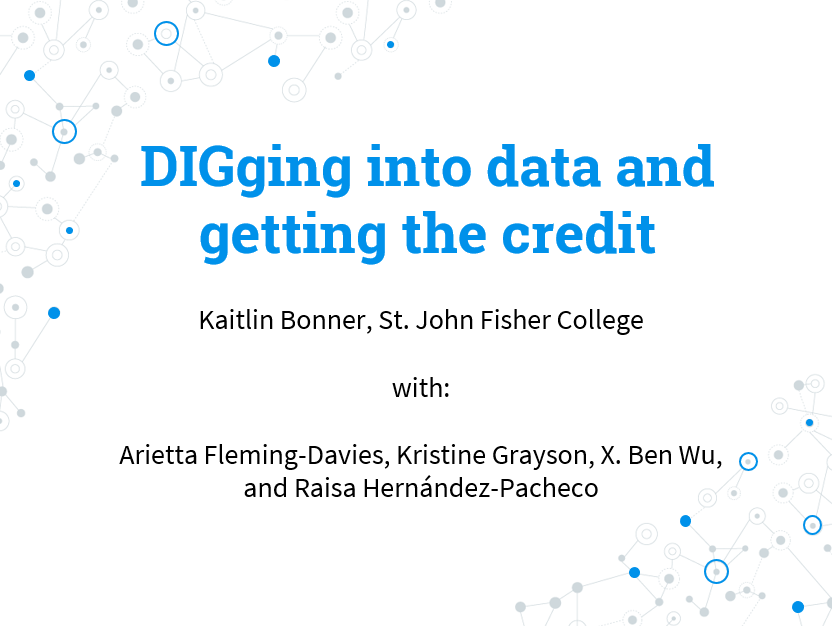 DIGging Into Data and getting the credit
