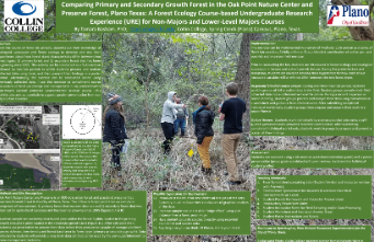 Comparing Primary and Secondary Forest in a Preserve in Plano Texas: A Forest Ecology Course-based Undergraduate Research Experience (CURE) for Non-Majors and Lower-Level Majors