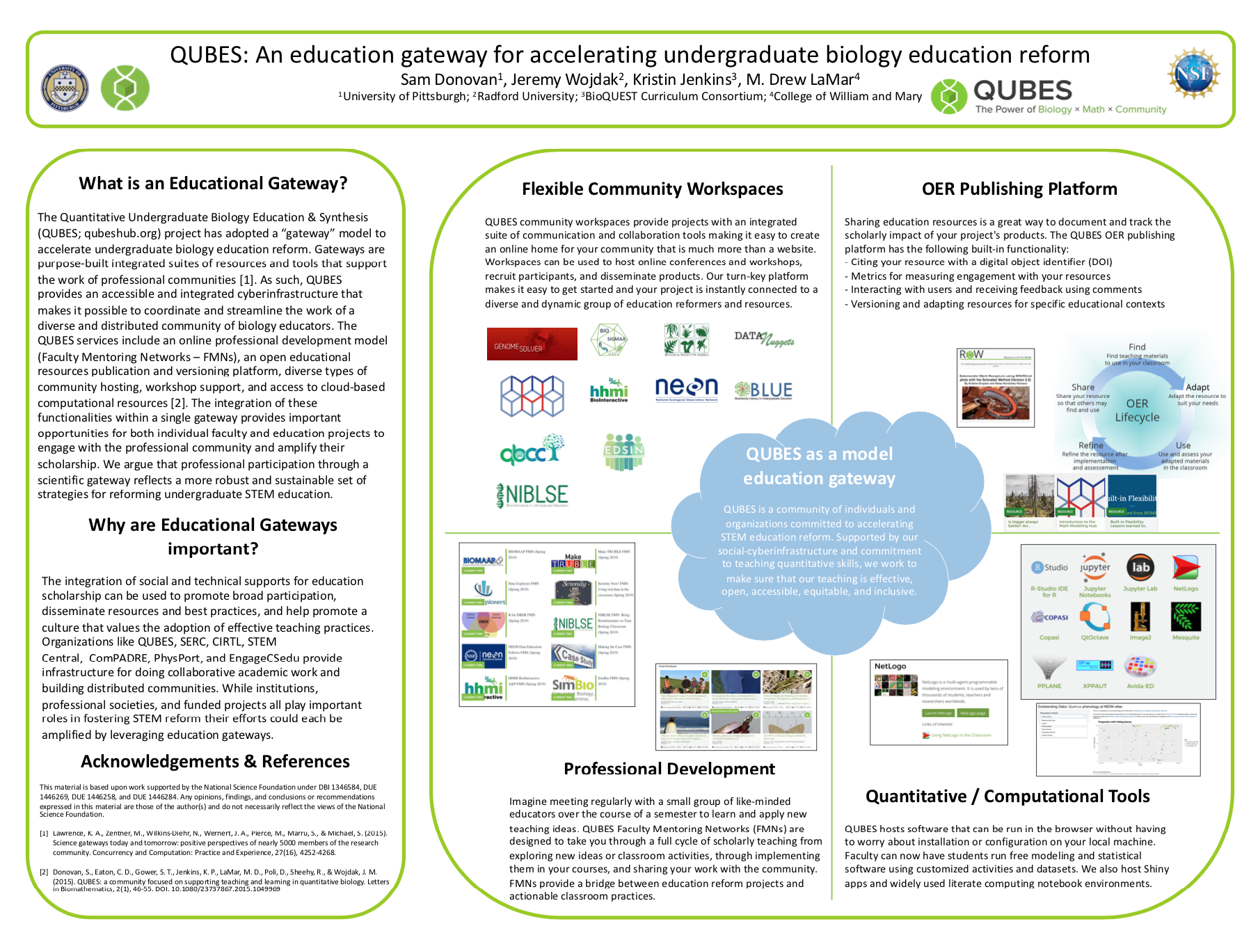 QUBES: An education gateway for accelerating undergraduate biology education reform