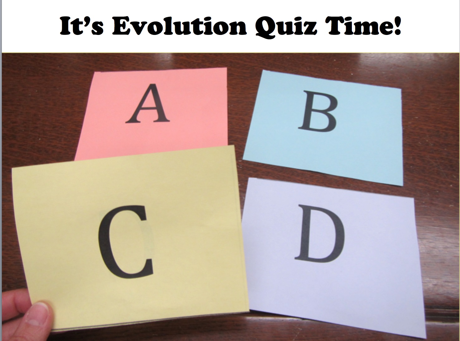 "Boost your evolution IQ": An evolution misconceptions game