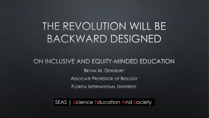 The Revolution Will be Backward Designed - YouTube