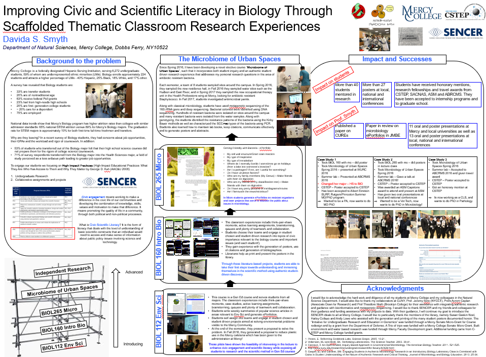 Improving Civic and Scientific Literacy through Scaffolded Thematic Classroom Research Experiences